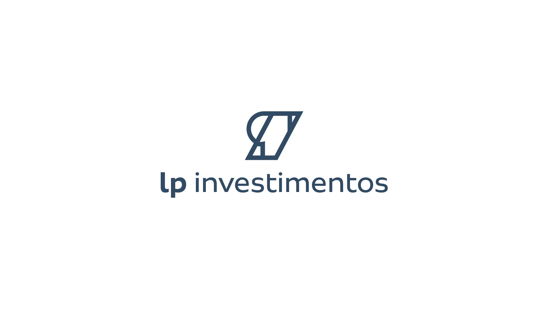 Logo LP Investimentos em azul sobre branco