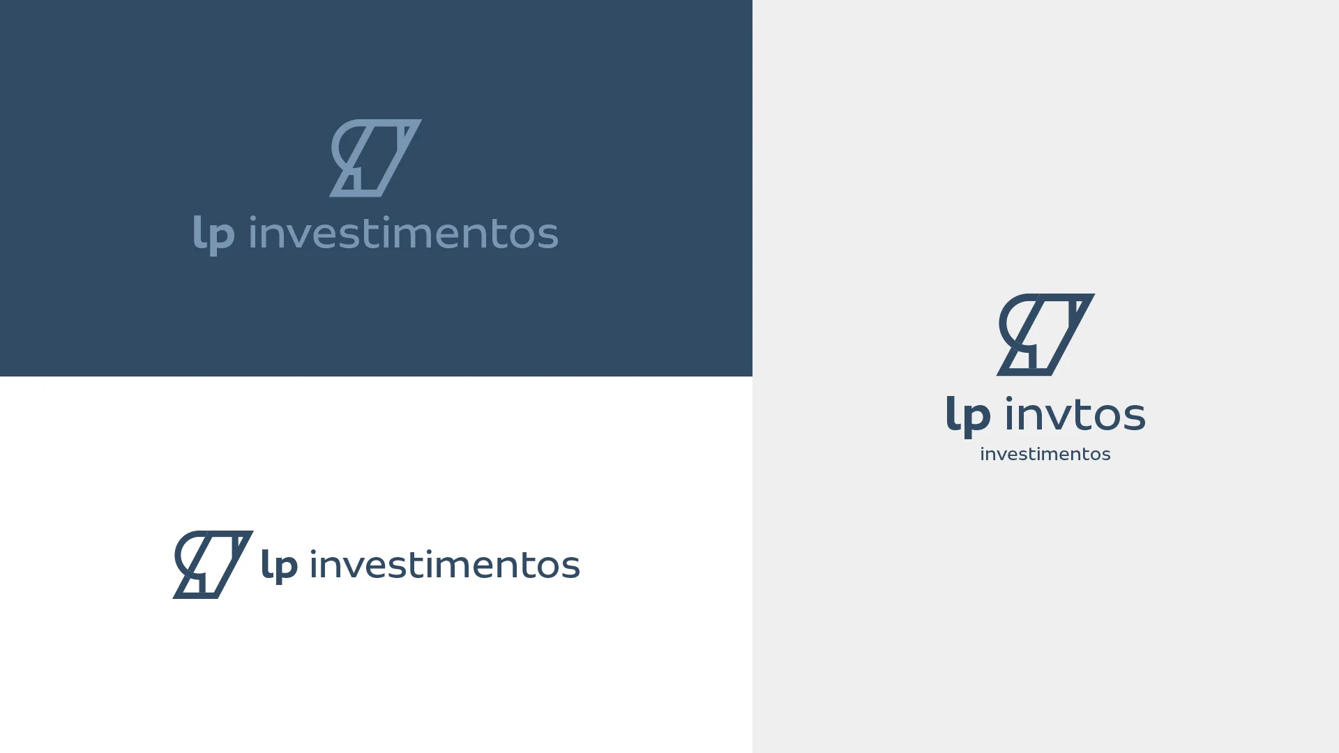 Versões vertical, horizontal e reduzida do logo