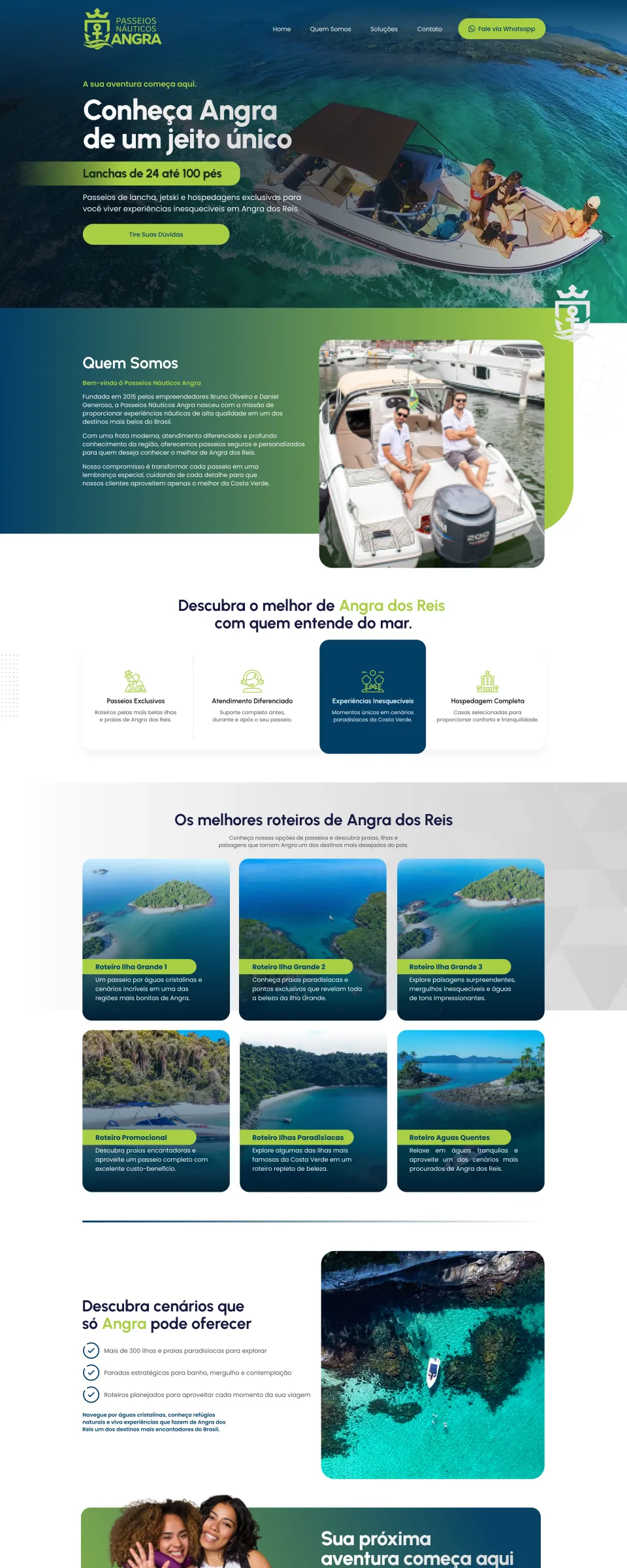 Site Náuticos Angra criado pela NOP